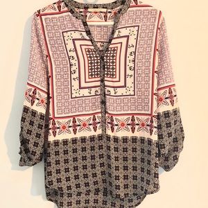 Boho-Inspired Patterned Blouse